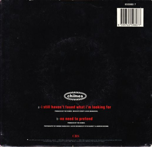 The Chimes : I Still Haven't Found What I'm Looking For (7", Single)