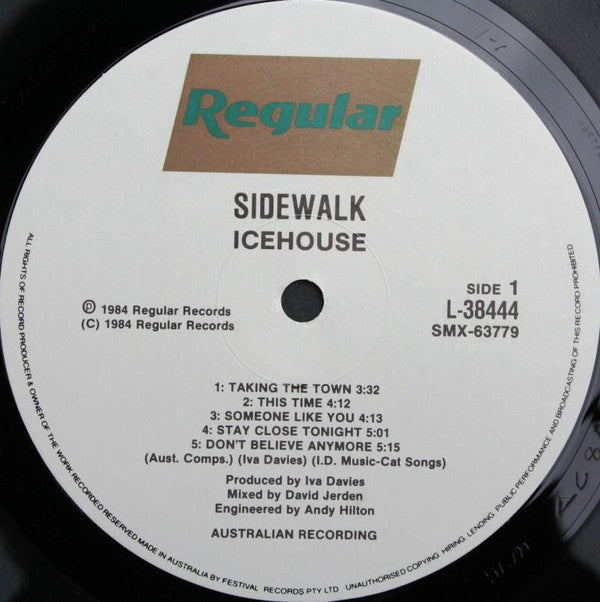 Icehouse : Sidewalk (LP, Album, RE)
