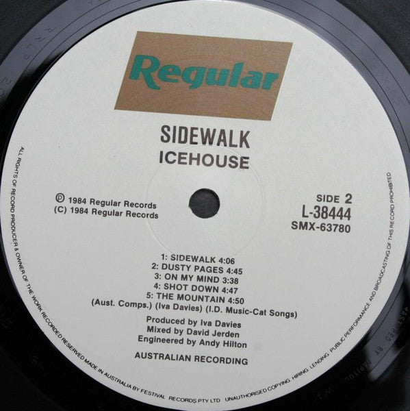 Icehouse : Sidewalk (LP, Album, RE)