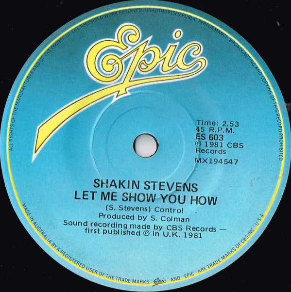 Shakin' Stevens : This Ole House (7", Pap)