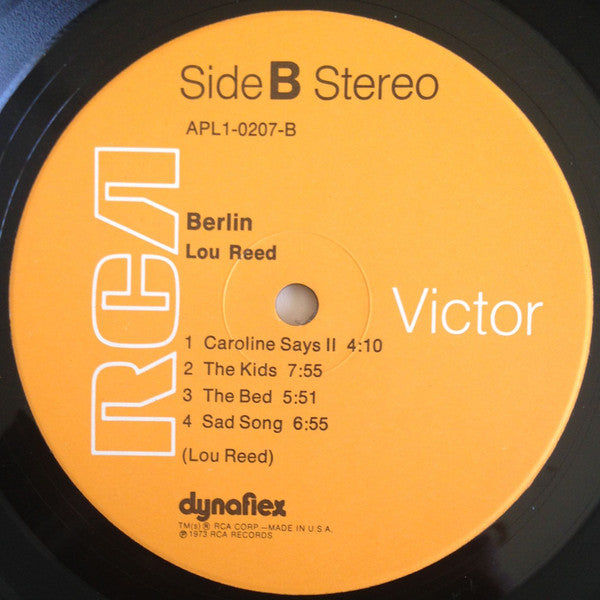 Lou Reed : Berlin (LP, Album, Hol)