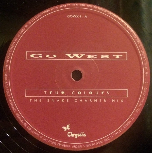 Go West : True Colours (The Snake Charmer Mix) (12")