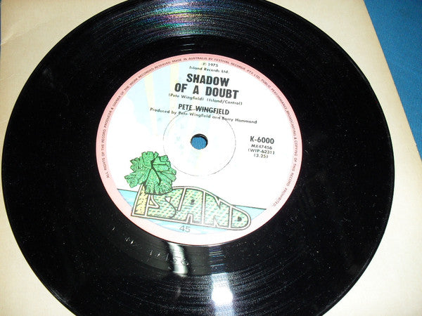 Pete Wingfield : Eighteen With A Bullet (7", Single)