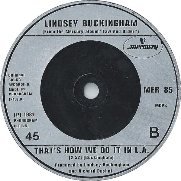 Lindsey Buckingham : Trouble (7", Single)