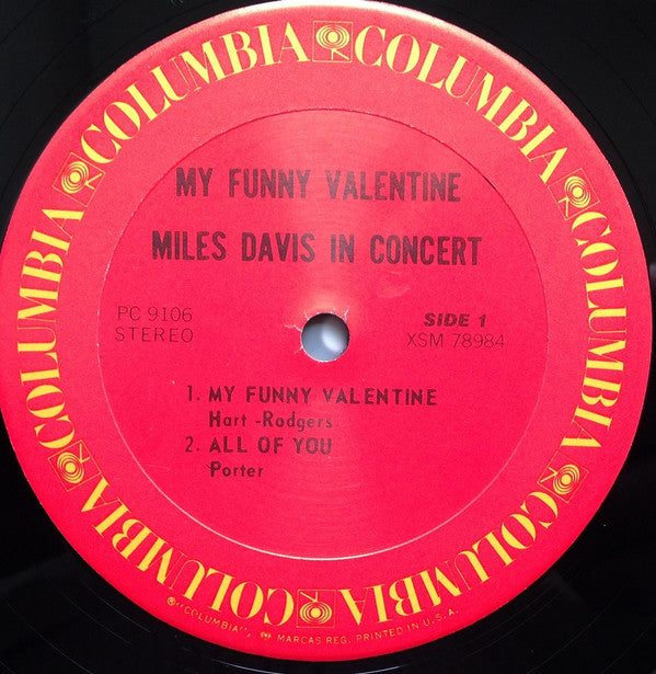 Miles Davis : My Funny Valentine - Miles Davis In Concert (LP, Album, RE, Ter)