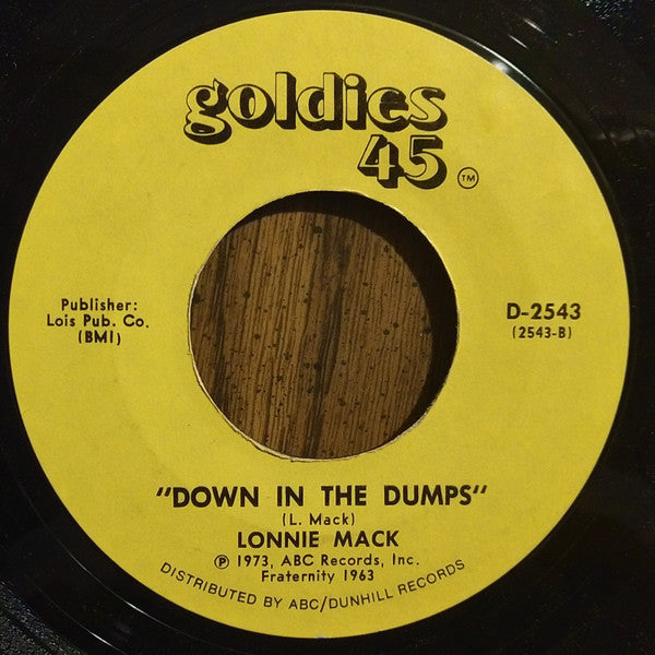 Lonnie Mack : Memphis / Down In The Dumps (7", Single)
