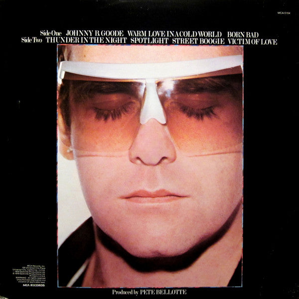 Elton John : Victim Of Love (LP, Album, Glo)