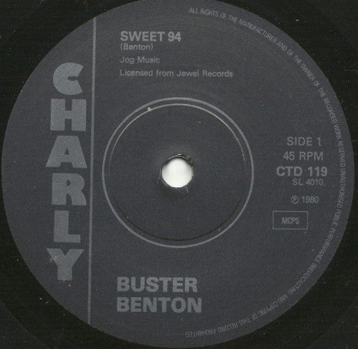 Buster Benton : Sweet 94 / Spider In My Stew / Do It In The Rain (7", Comp)