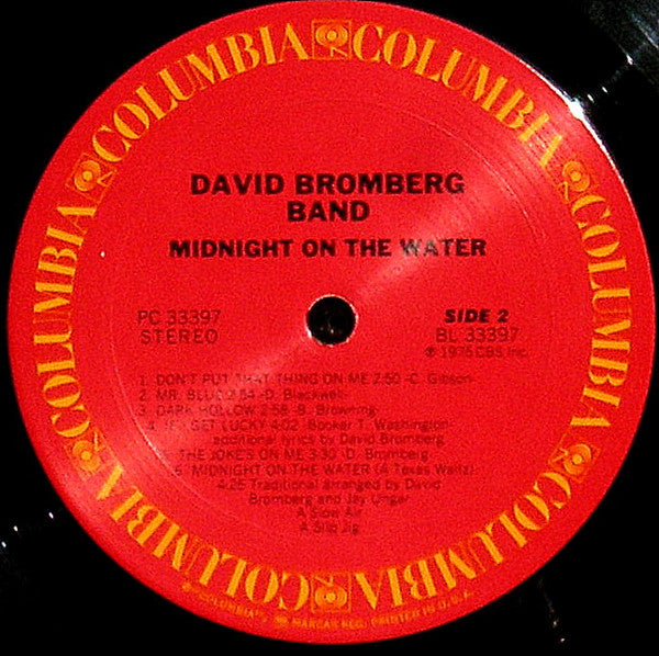 David Bromberg Band : Midnight On The Water (LP, Album, San)