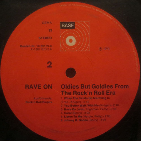 Rock'N'Roll Empire : Rave On - Oldies But Goldies From The Rock'N'Roll Era (LP)