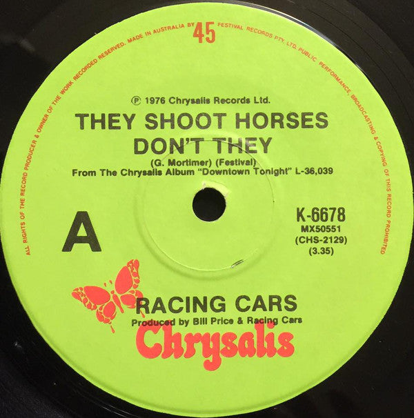 Racing Cars : They Shoot Horses Don't They (7", Single)