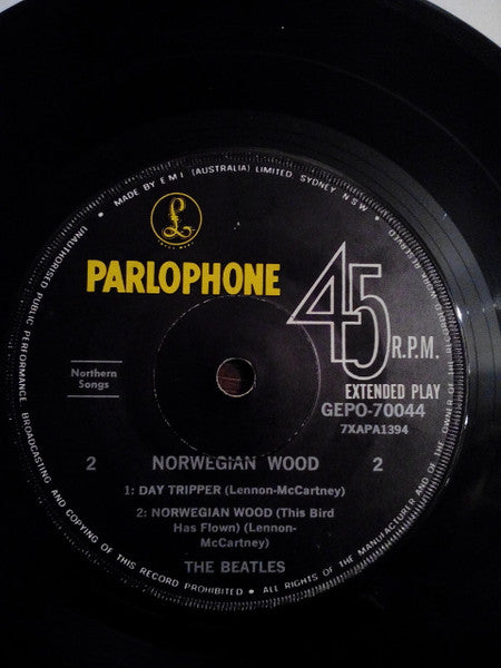 The Beatles : Norwegian Wood (7", EP)