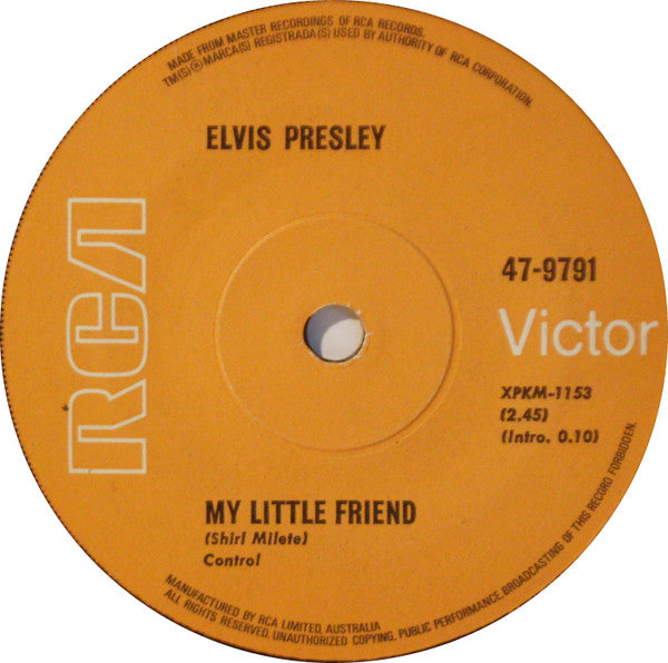 Elvis Presley : Kentucky Rain (7", Single)