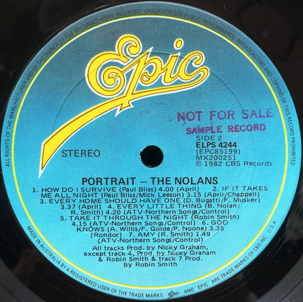 The Nolans : Portrait (LP, Album)
