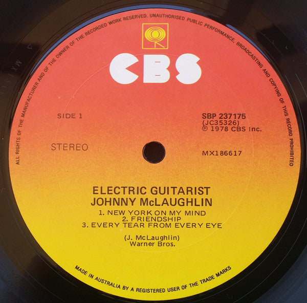 John McLaughlin : Electric Guitarist (LP, Album, Gat)