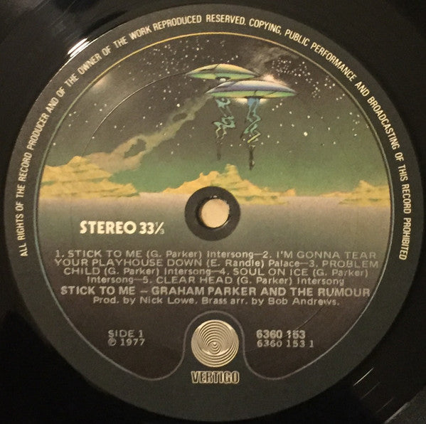 Graham Parker And The Rumour : Stick To Me (LP, Album)