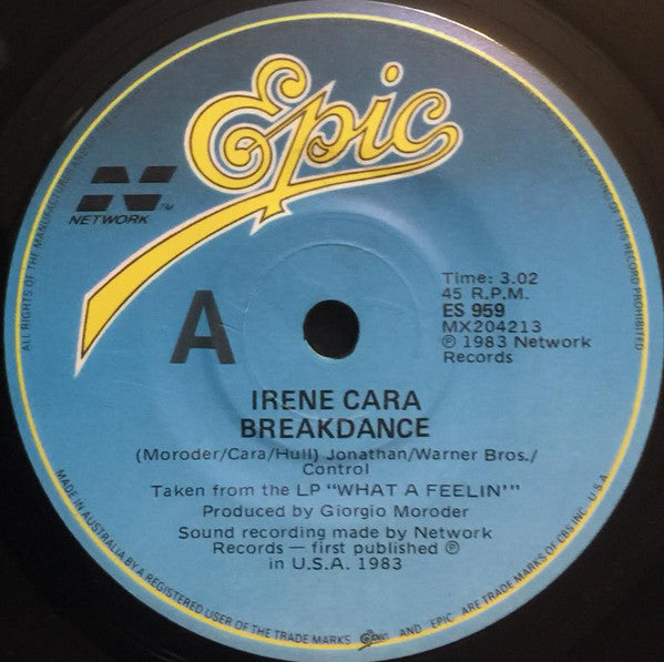 Irene Cara : Breakdance (7", Single)