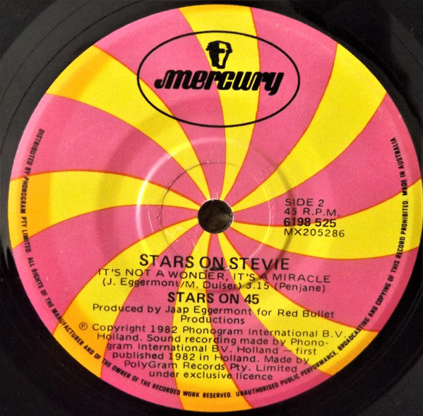 Stars On 45 : Stars On Stevie (7", Single)