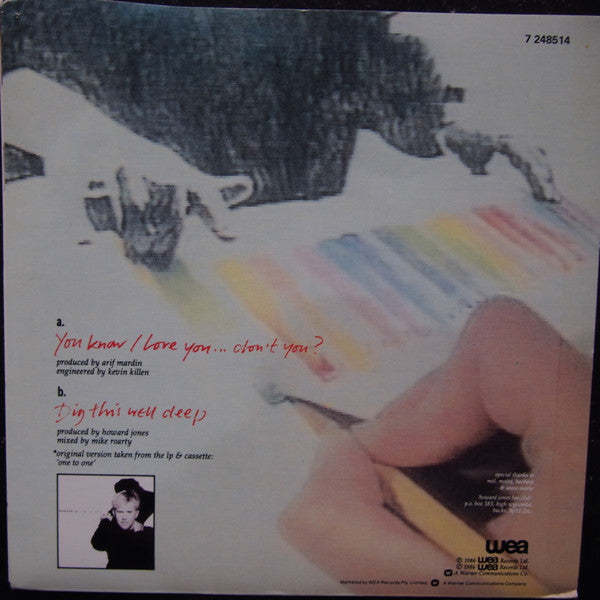 Howard Jones : You Know I Love You ... Don't You? (7", Single)