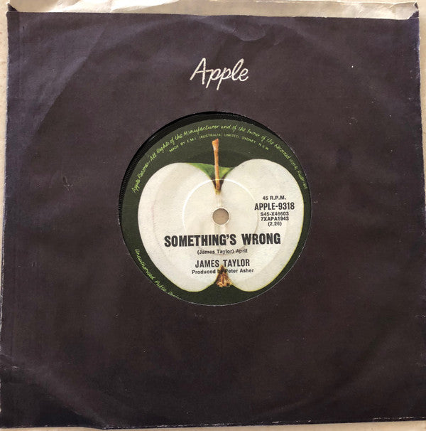 James Taylor (2) : Carolina In My Mind (7", Single)