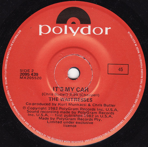 The Waitresses : I Know What Boys Like (7")