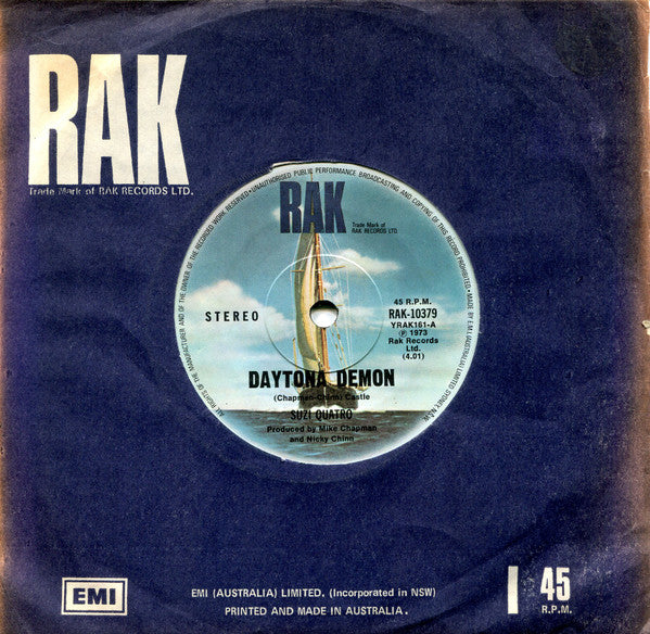 Suzi Quatro : Daytona Demon (7")