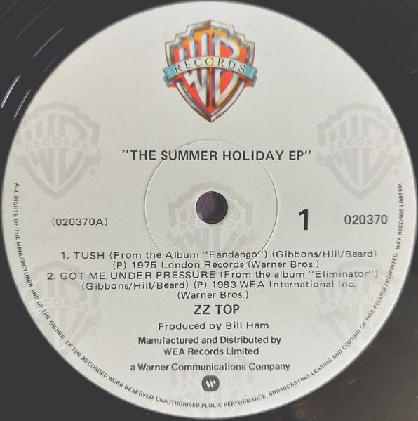 ZZ Top : The ZZ Top Summer Holiday E.P. (12", EP)