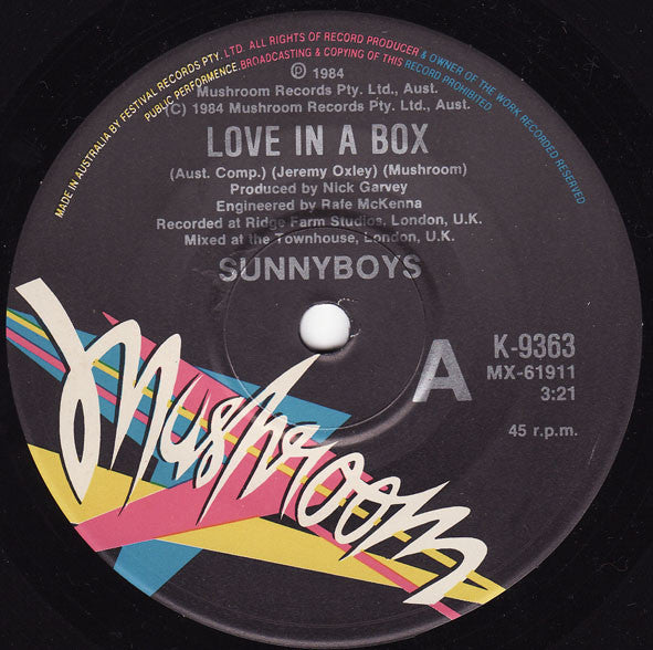 Sunnyboys : Love In A Box (7", Single)
