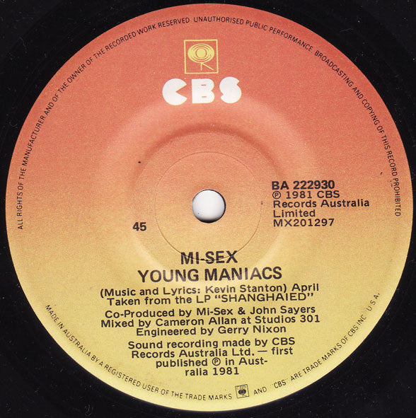 Mi-Sex : Castaway (7")