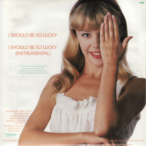 Kylie* : I Should Be So Lucky (7", Single)