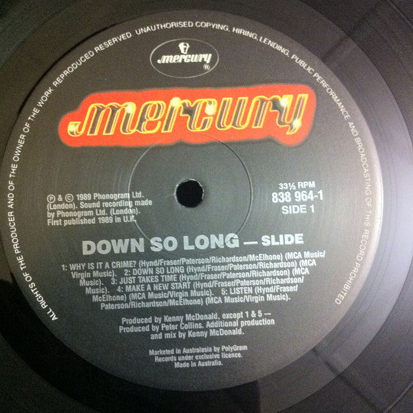 Slide (3) : Down So Long (LP, Album)