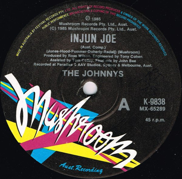 The Johnnys : Injun Joe (7", Single)