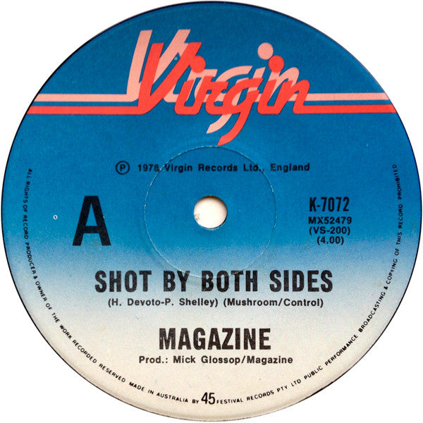 Magazine : Shot By Both Sides (7", Single)