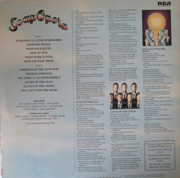 The Kinks : Soap Opera (LP, Album, Gat)