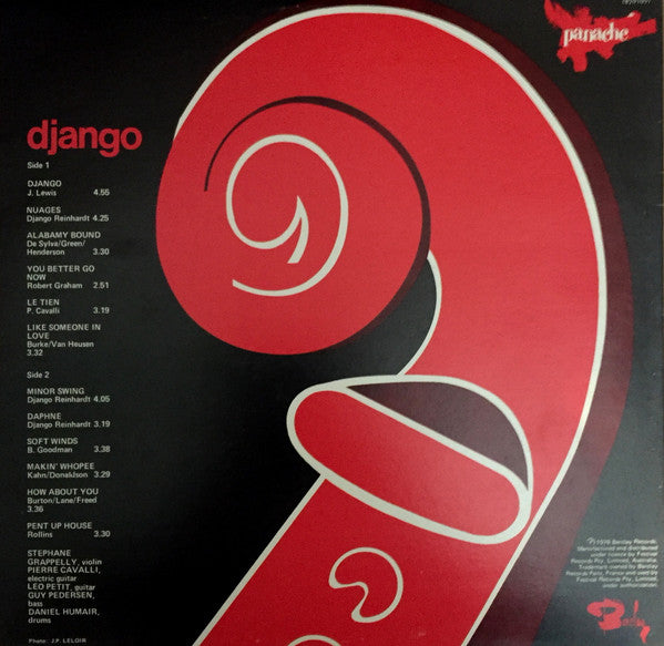 Stephane Grappelly* : Django (LP, Album, RE)