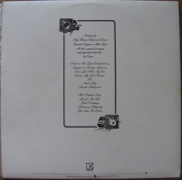 Queen : A Night At The Opera (LP, Album, Gat)