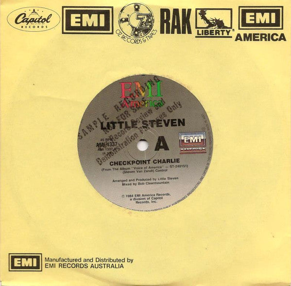 Little Steven : Checkpoint Charlie (7", Single, Promo)