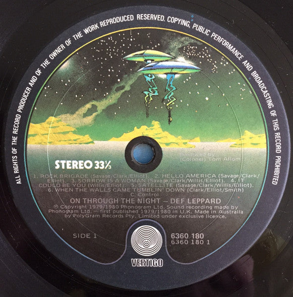 Def Leppard : On Through The Night (LP, Album)