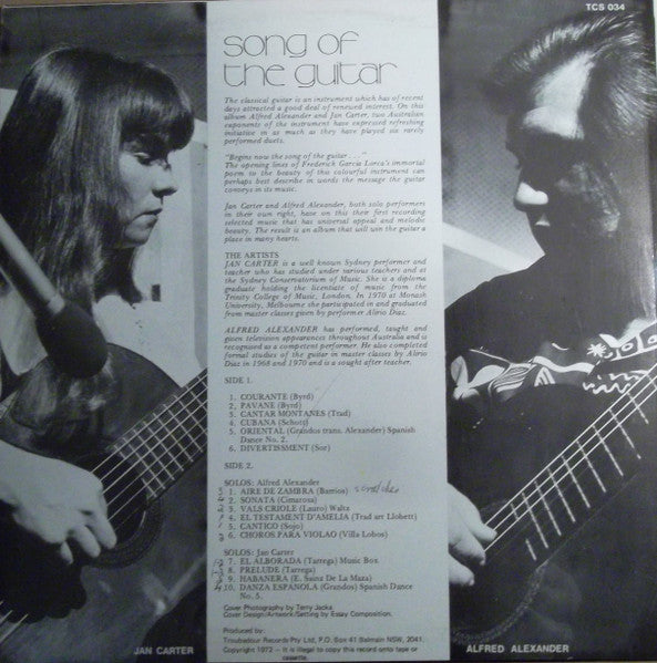 Alexander* / Carter* : Song Of The Guitar (LP, Album)