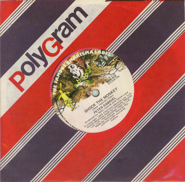 Peter Gabriel : Shock The Monkey (7", Single)