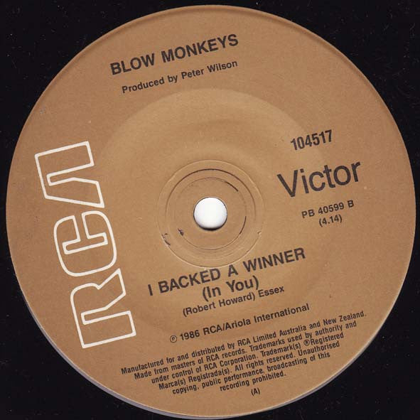 The Blow Monkeys : Digging Your Scene (7", Single)