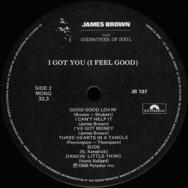 James Brown : I Got You (I Feel Good) (LP, Mono, RE)