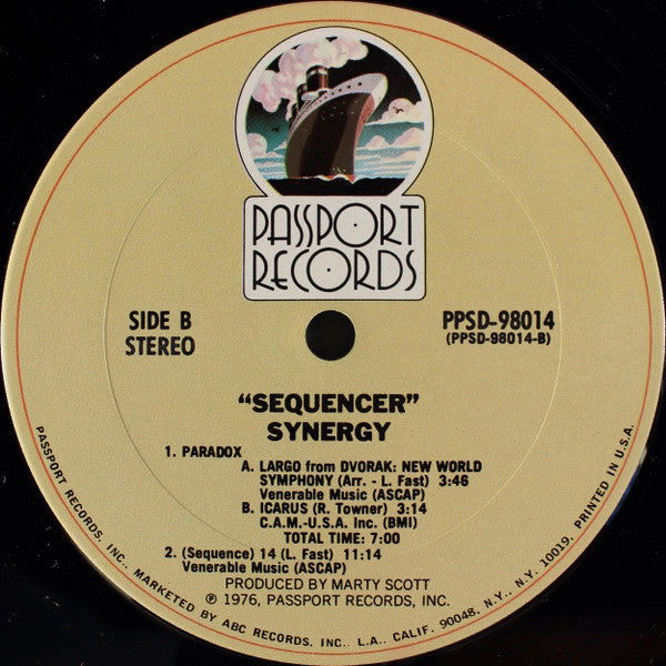 Synergy (3) : Sequencer (LP, Album, Pit)