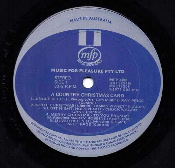 Various : A Country Christmas Card (LP, Comp)