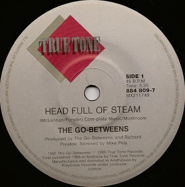 The Go-Betweens : Head Full Of Steam (7", Single, Pic)