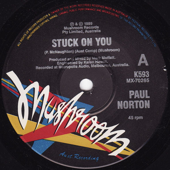 Paul Norton : Stuck On You (7", Single)
