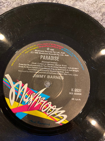 Jimmy Barnes : Ride The Night Away (7", Single)
