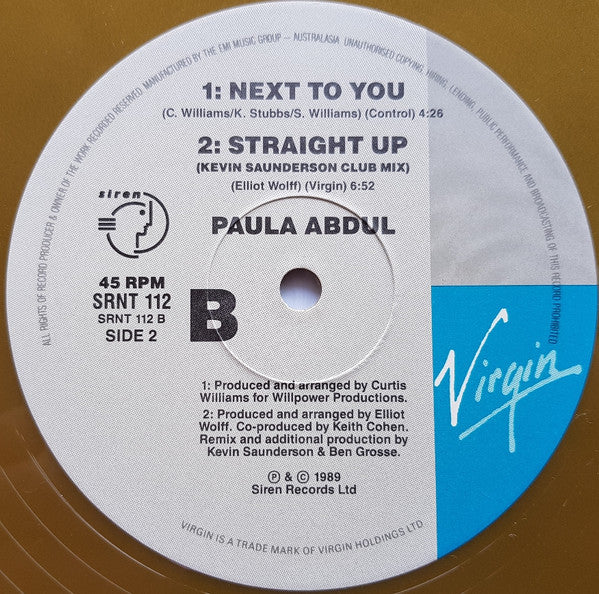 Paula Abdul : Forever Your Girl (12", Ltd, Gol)