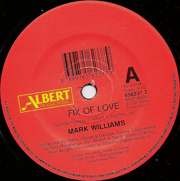 Mark Williams (4) : Fix Of Love (7", Single, Pic)