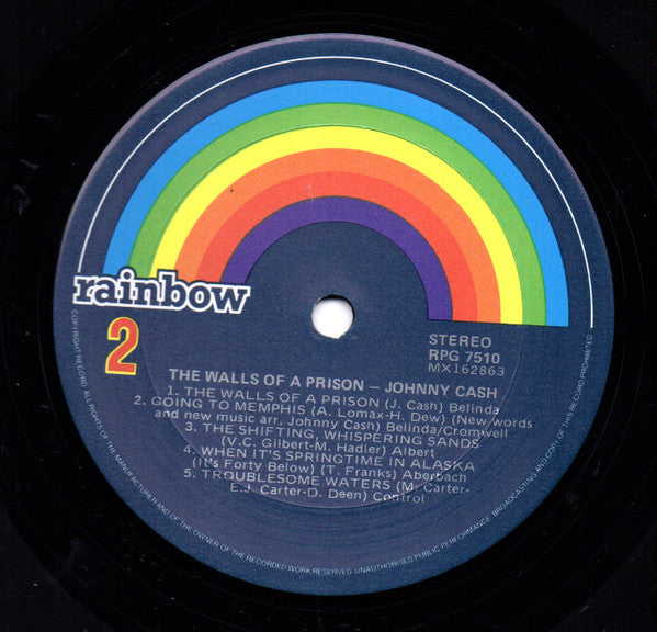 Johnny Cash : The Walls Of A Prison (LP, Comp, RE)